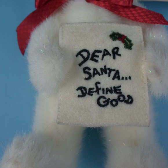 Boyds Bear "Dear Santa...Define Good" 8 inch Plush w Tag Excellent Condition! - Picture 6 of 10